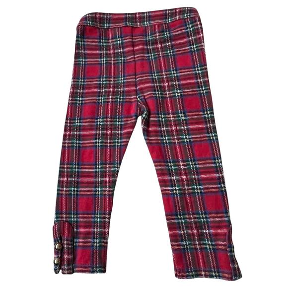 Janie and Jack Plaid Embellished Pants Infant Girls Size 12 -18 months - Picture 2 of 6